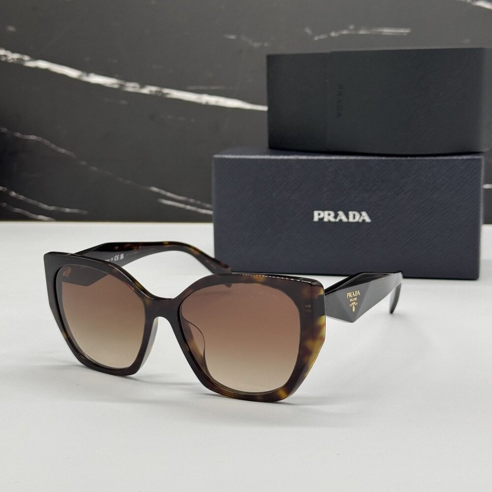 NEW PRADA PR19ZSF 2AU6S1 SUNGLASSES PR 19ZSF 2AU6S1 HAVANA WOMEN EYEWEAR SPR 19Z - Picture 2 of 10